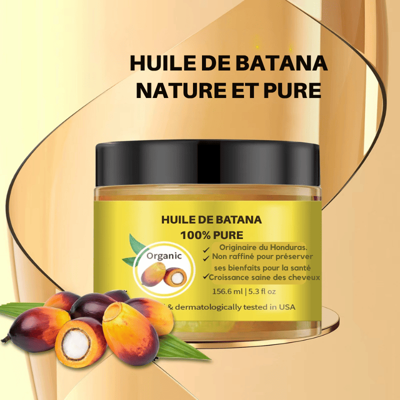 Vitalix100 : Huile 100% pure de Batana pour croissance capillaire (cheveux & barbe)